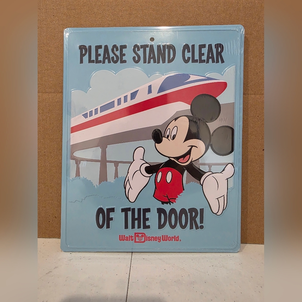 Disney Mickey Mouse Monorail Wall Art - Red, Black, Blue